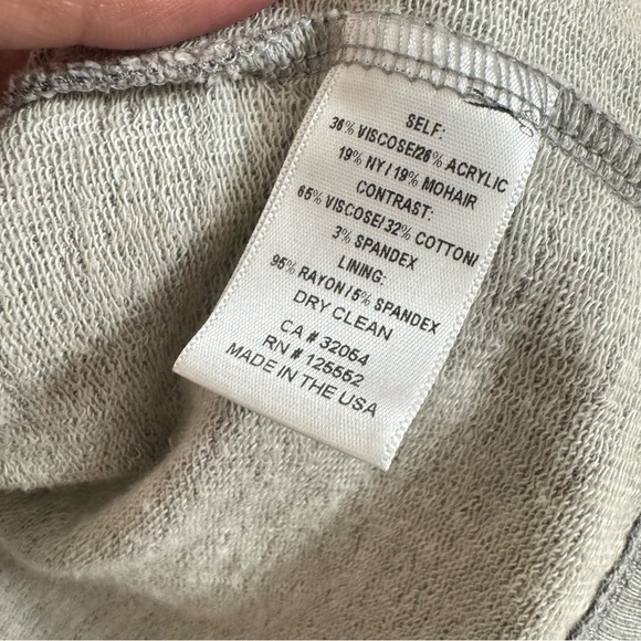 Dolan Gray Dolman Sleeve Cardigan White Knit Stripes - Picture 4 of 5